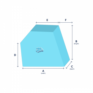 5 Sided Trapezoid Foam Cut to Size