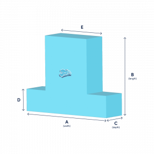 T-Shaped Foam Cut to Size