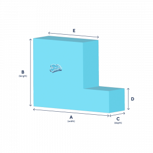 L-Shaped Foam Cut to Size