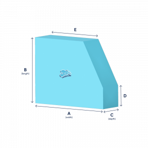 Foam Clipped Bolster Shapes Cut to size