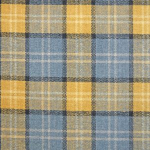 Lana Ocean Plaid Fabric