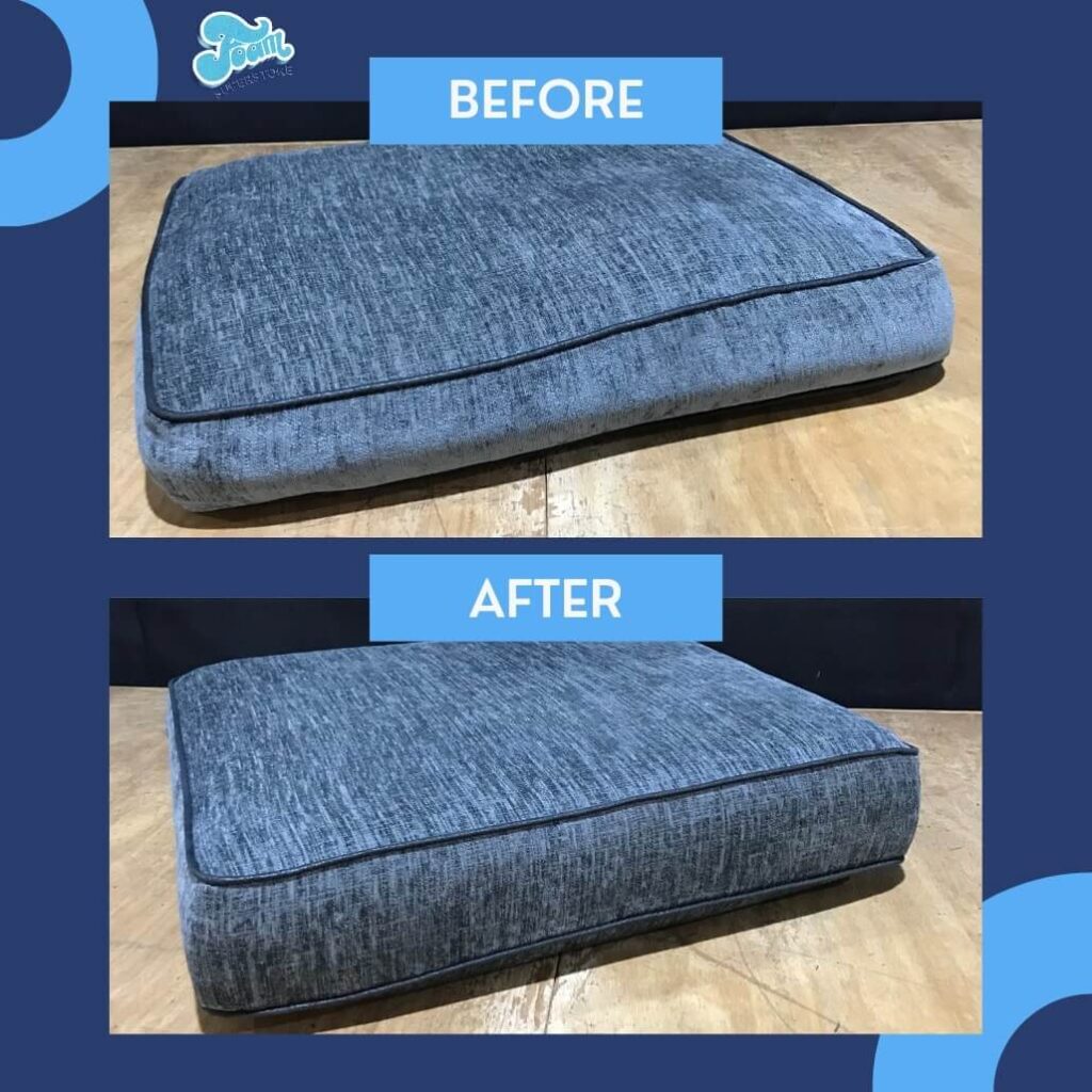 Sofa Seat Replacements before after